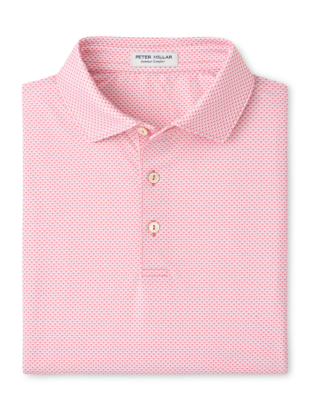 Peter Millar Medina Performance Jersey Polo "Lake Murray Dam Towers": Chili Red