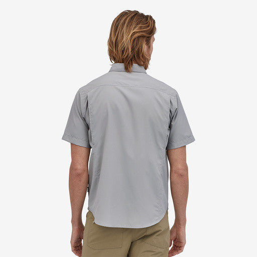 Patagonia Men's Self-Guided UPF Hike Shirt: Salt Grey