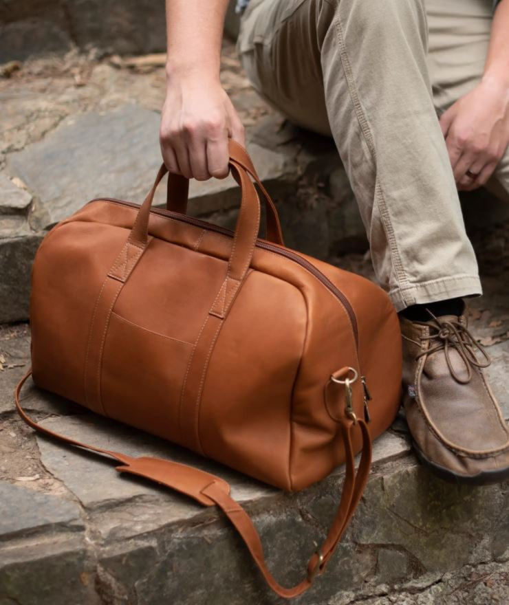 Sarge Leather Camino: Small Weekender Leather Duffle Bag