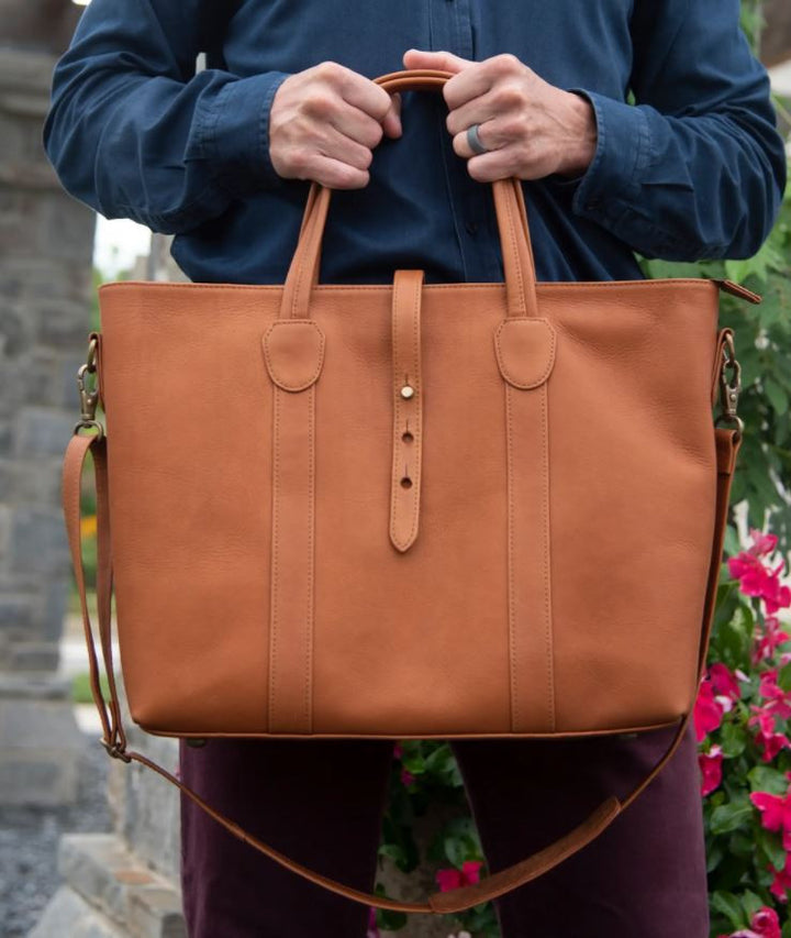 Sarge Leather Hombre: Leather Tote Bag