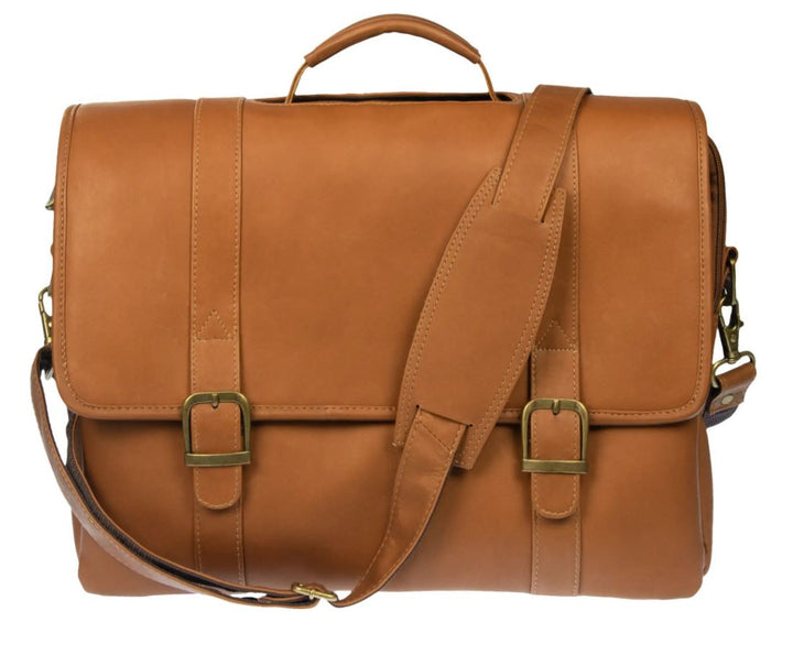 Sarge Leather Jefe: Leather Messenger Briefcase