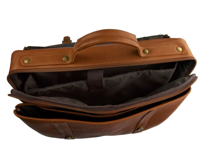 Sarge Leather Jefe: Leather Messenger Briefcase