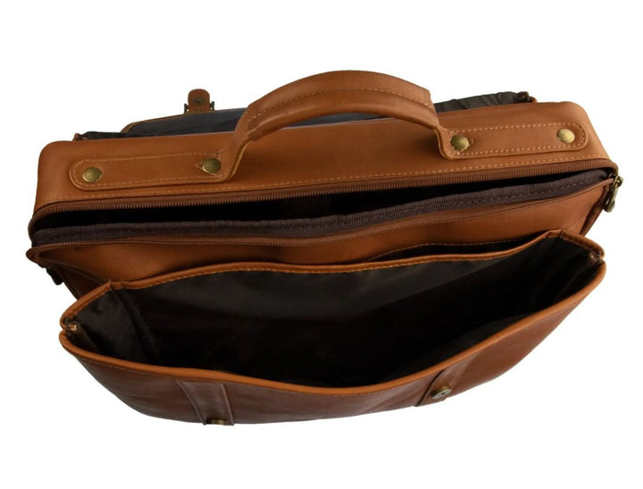 Sarge Leather Jefe: Leather Messenger Briefcase