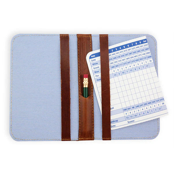 Smathers and Branson Needlepoint Scorecard Cover: Golf Tee (Dark Navy)