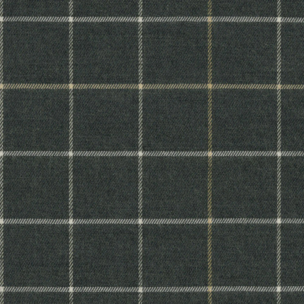 Scott Barber Cotton/Cashmere Plaid: Charcoal