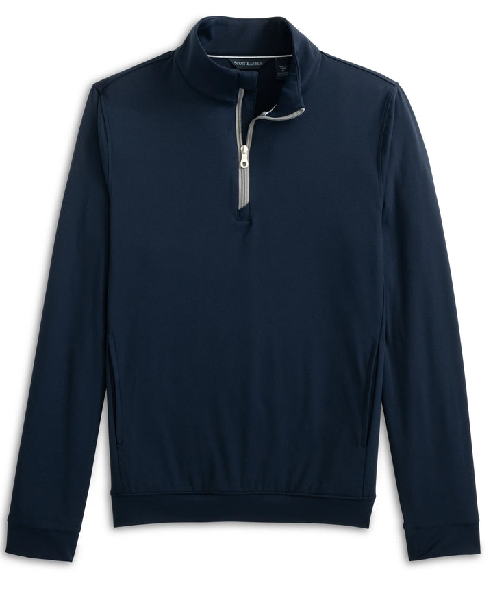 Scott Barber Performance 1/4 Zip Pullover: Navy