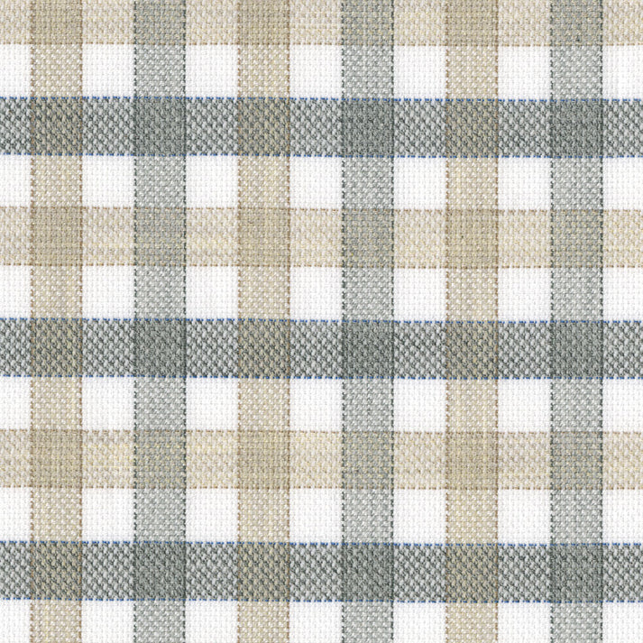 Scott Barber Melange Dobby Check: Khaki