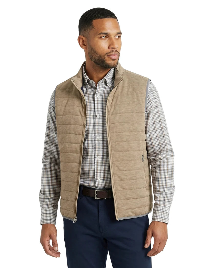 Scott Barber Luxe Knit Vest: Camel