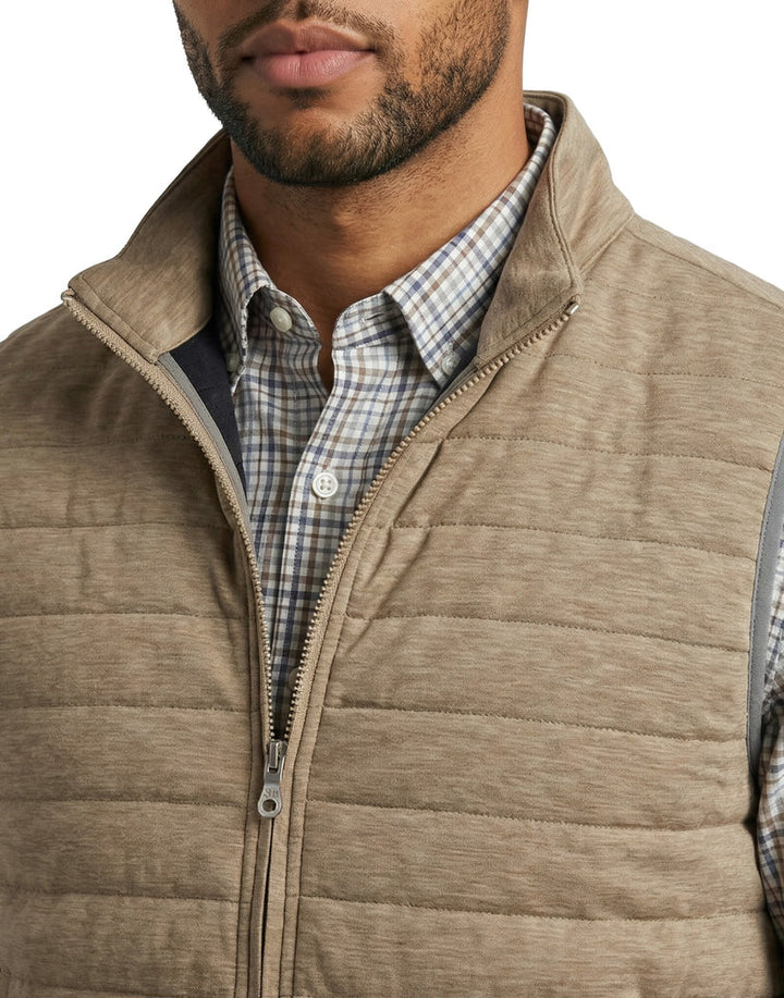 Scott Barber Luxe Knit Vest: Camel