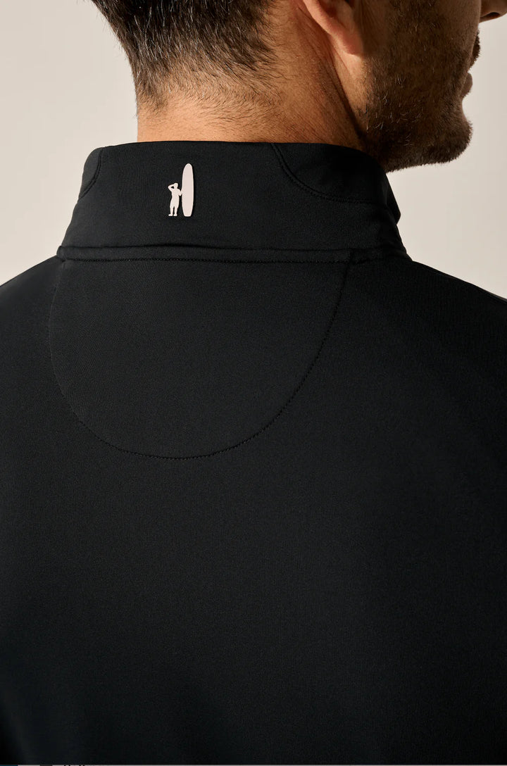 Johnnie-O Motion Performance 1/4 Zip Pullover: Black