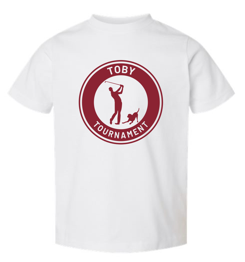 Toby's Tournament Pre-Order: TODDLER Tee Shirt - White