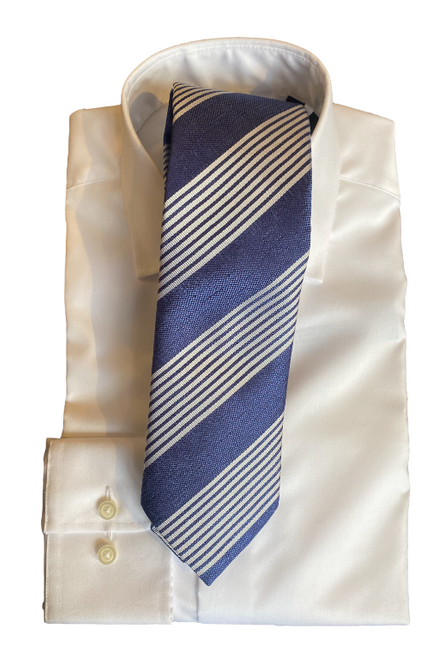 Seaward & Stearn Blue Multi Stripe Tie