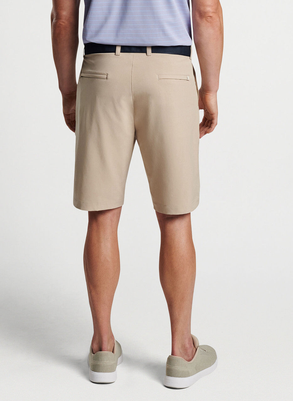 Peter Millar Shackleford Performance Hybrid Short: Beech Wood