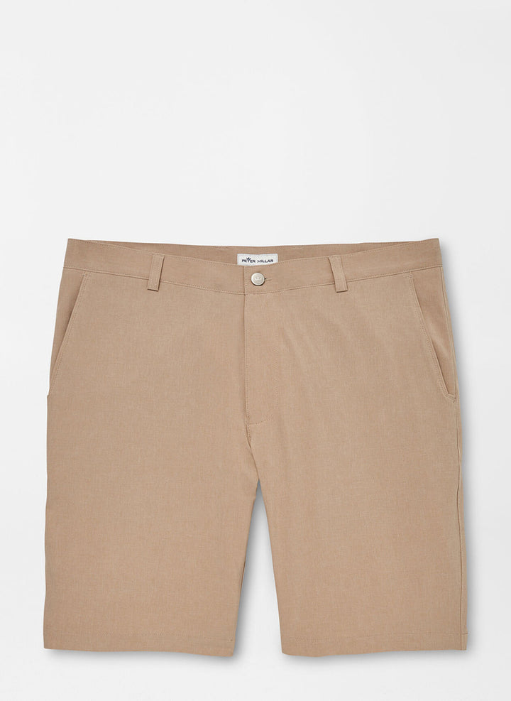 Peter Millar Shackleford Performance Hybrid Short: Beech Wood