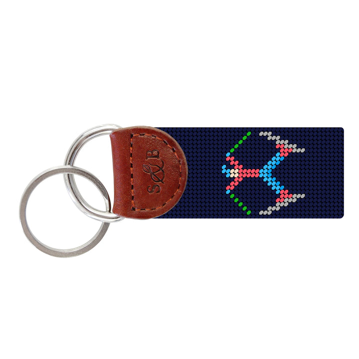 Smathers and Branson Ski Tricks Key Fob: Dark Navy