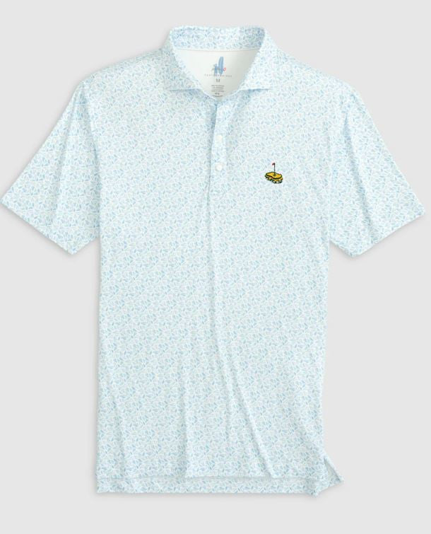 Johnnie-O Sneaks Printed Featherweight Performance Polo: Maliblu