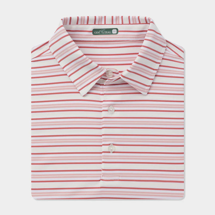 Genteal Southport Performance Polo: Canyon Rose