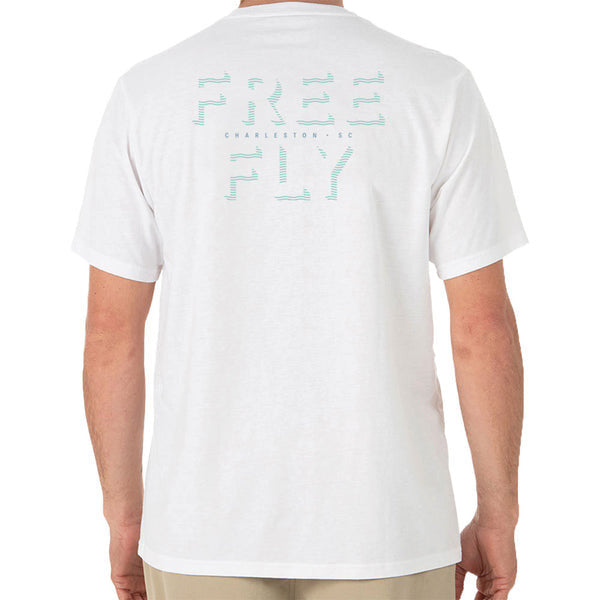 Free Fly Tropic Wave Tee: White