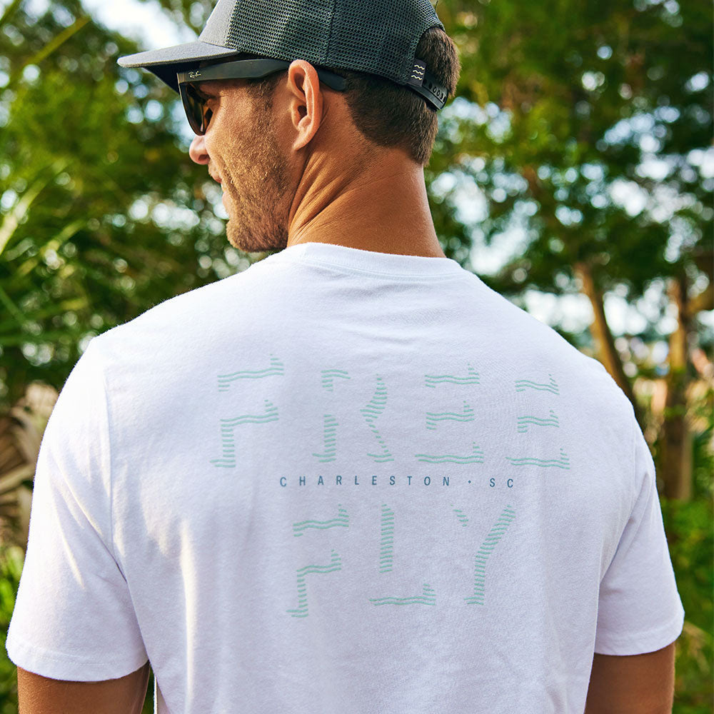 Free Fly Tropic Wave Tee: White