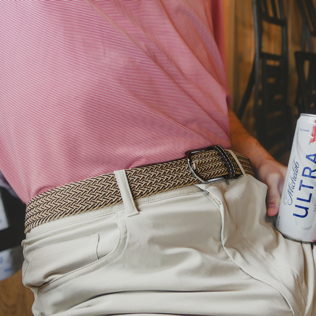 Roostas Woven Elastic Stretch Belt: The Tucson