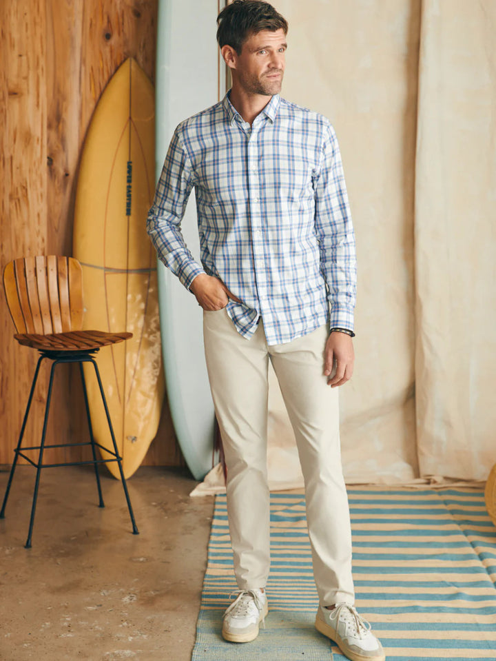 Faherty Movement™ Shirt: Spring Valley Plaid