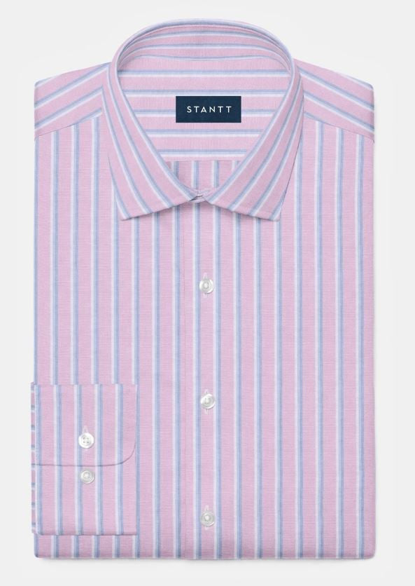 Stantt Bold Oxford Stripe: Pink