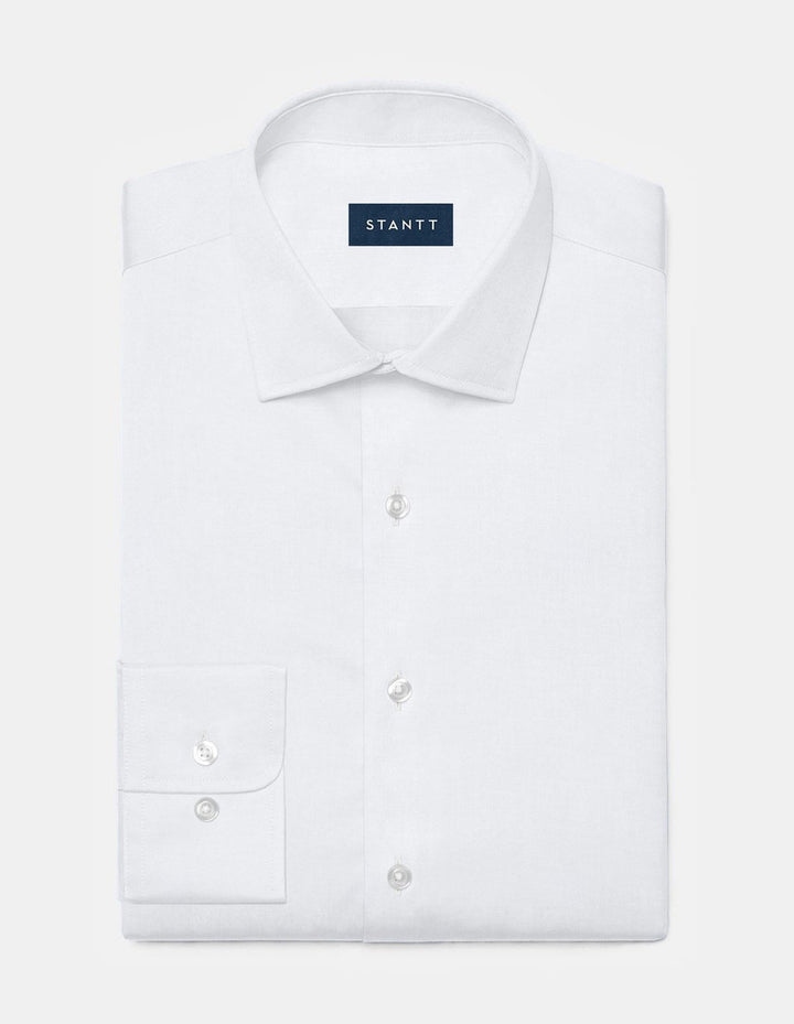 Stantt Wrinkle-Resistant Twill: White