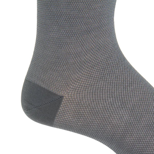 Dapper Classics Steel and Ash Nailhead Cotton Sock