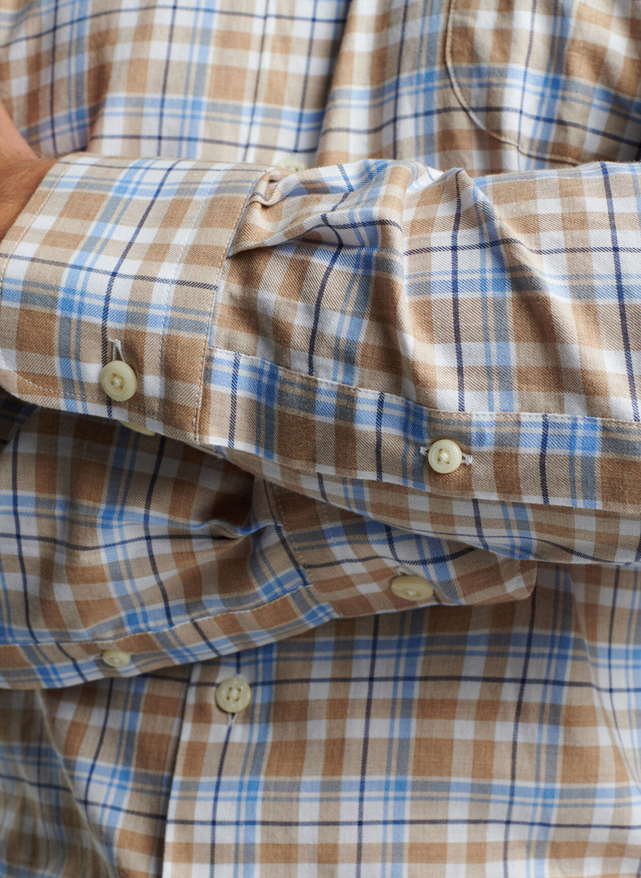 Peter Millar Stonington Summer Soft Cotton Sport Shirt: Martime