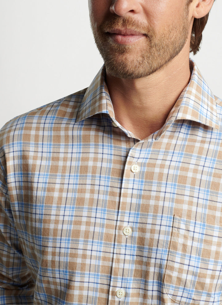 Peter Millar Stonington Summer Soft Cotton Sport Shirt: Martime