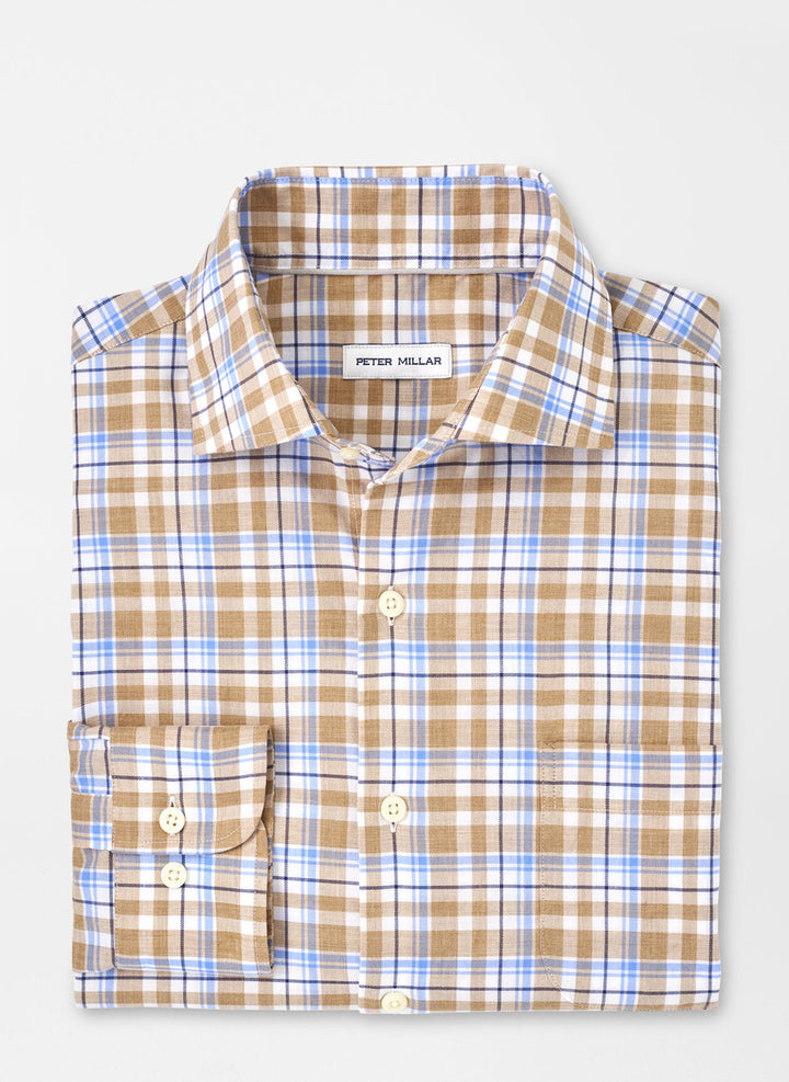 Peter Millar Stonington Summer Soft Cotton Sport Shirt: Martime