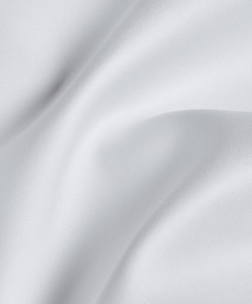 David Donahue Trim Fit Super Fine Twill Dress Shirt: White