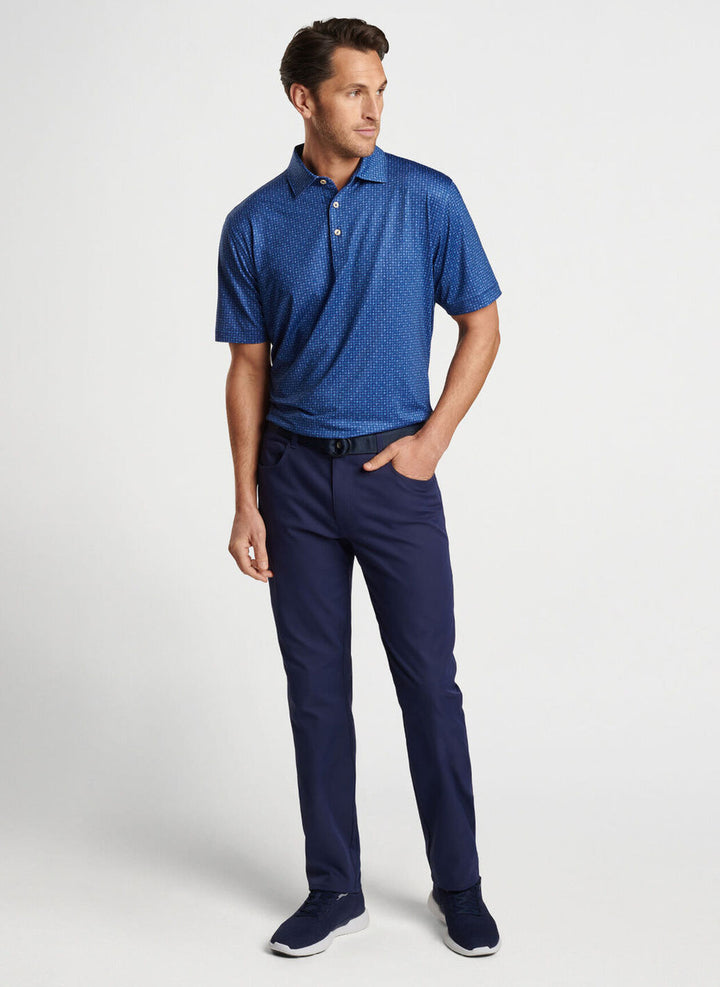 Peter Millar Take A Chance Performance Jersey Polo: Sport Navy