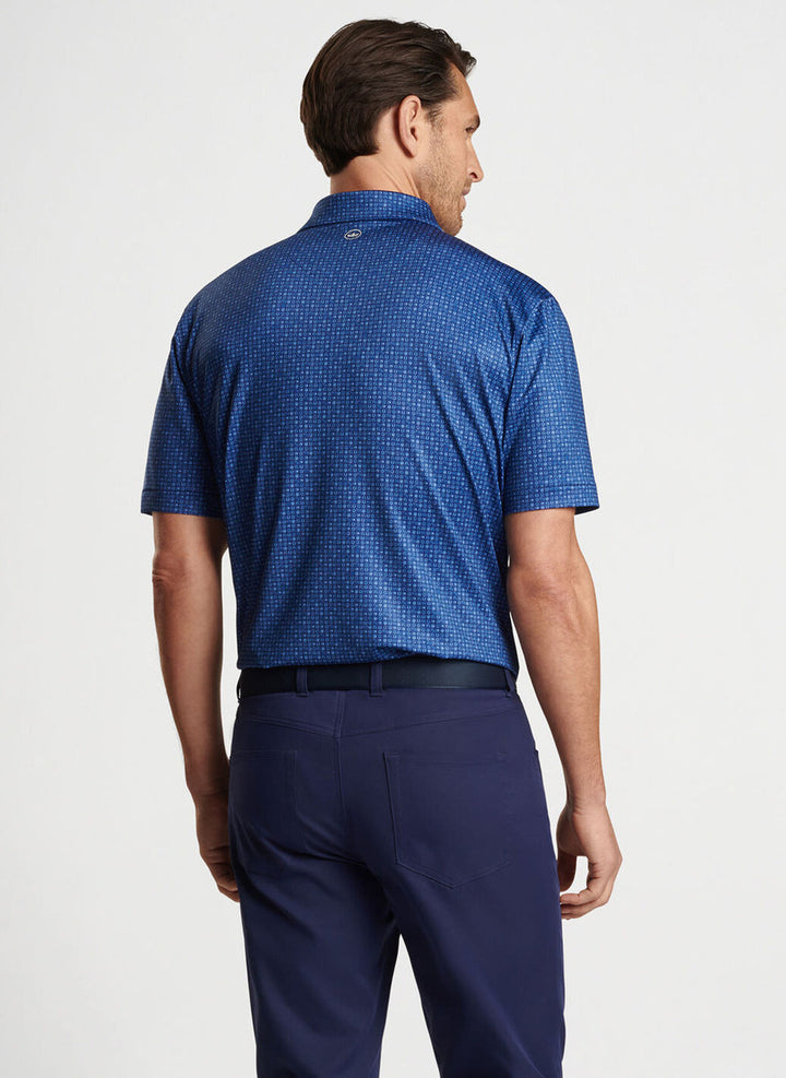 Peter Millar Take A Chance Performance Jersey Polo: Sport Navy