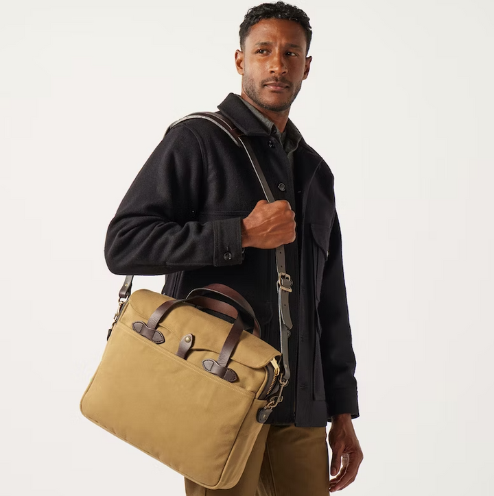 Filson Rugged Twill Original Briefcase - Tan