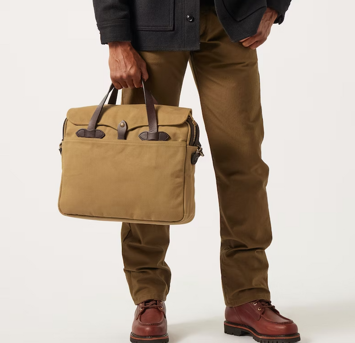 Filson Rugged Twill Original Briefcase - Tan