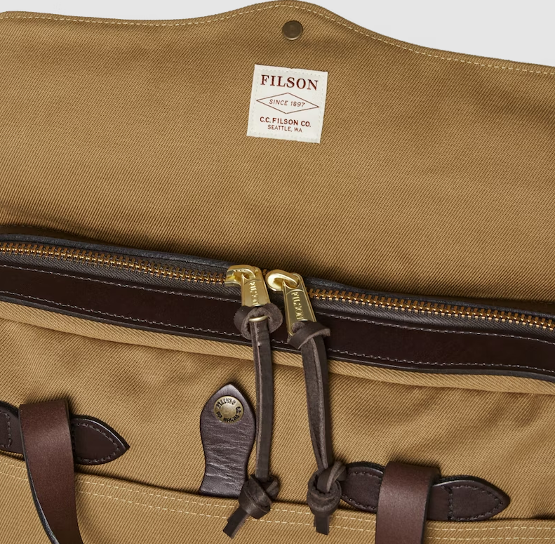 Filson Rugged Twill Original Briefcase - Tan