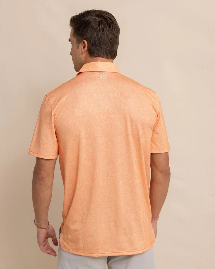 Southern Tide Driver Sunny Blooms Polo Shirt: Tangerine