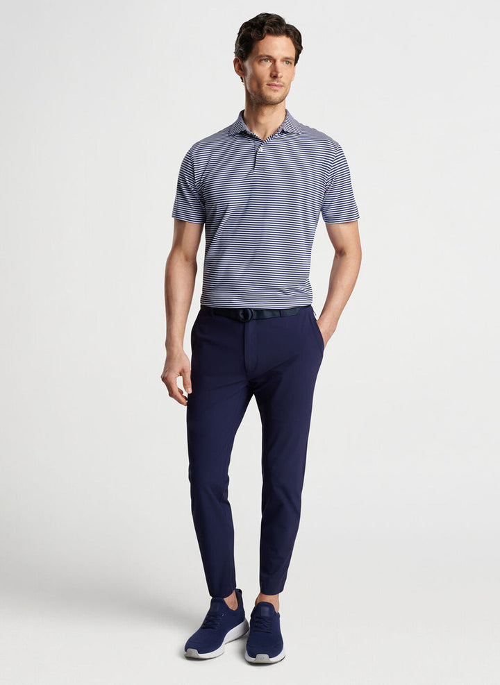 Peter Millar Tempo Performance Mesh Polo: Navy