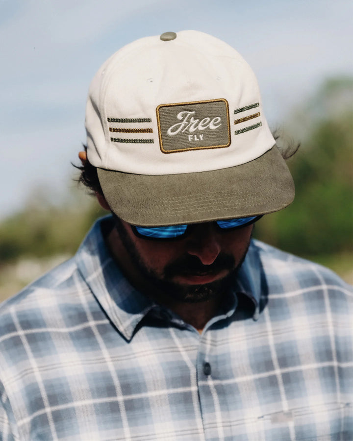 Free Fly Classic Stripes Snapback Hat: Birch