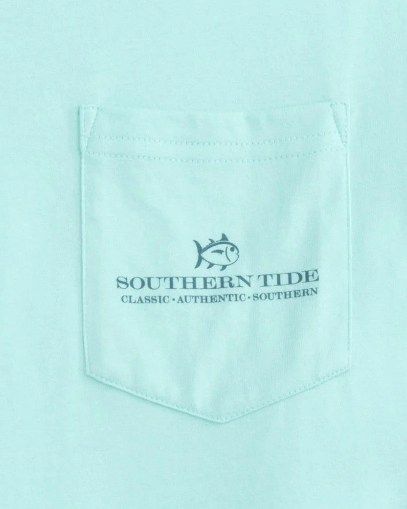 Southern Tide Tradition Short Sleeve T-Shirt: Wake Blue