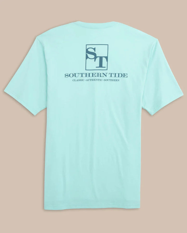 Southern Tide Tradition Short Sleeve T-Shirt: Wake Blue