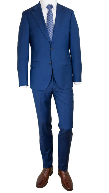 Trend by MaxMan Solid Suit: Italian Blue