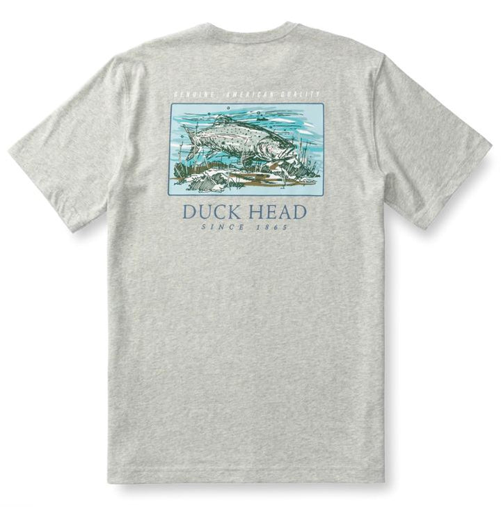 Duck Head Trout Short Sleeve T-shirt: Varsity Grey