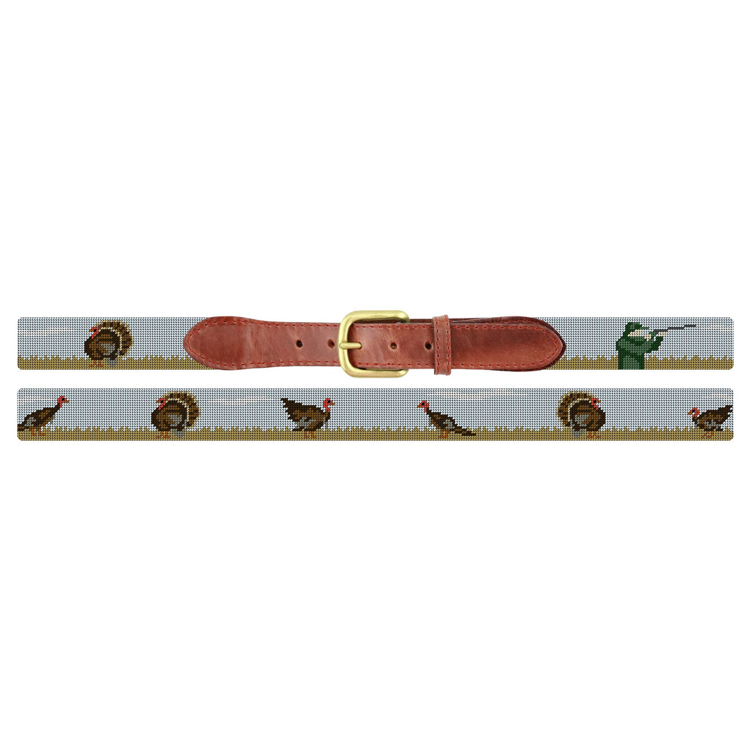Smathers and Branson Turkey Hunt Needlepoint Belt