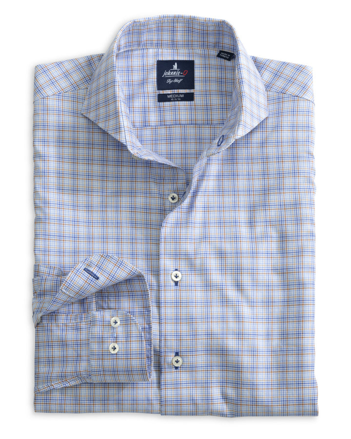 Johnnie-O Top Shelf Button Up Shirt - Seth: Maliblu