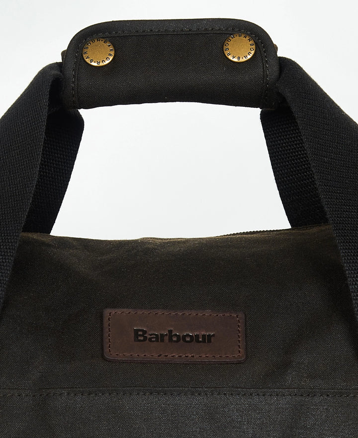 Barbour Explorer Wax Duffle Bag: Olive