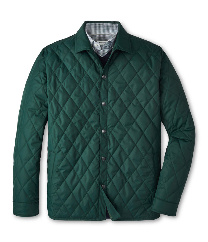 Peter Millar Brighton Shirt Jacket: Deep Verdant