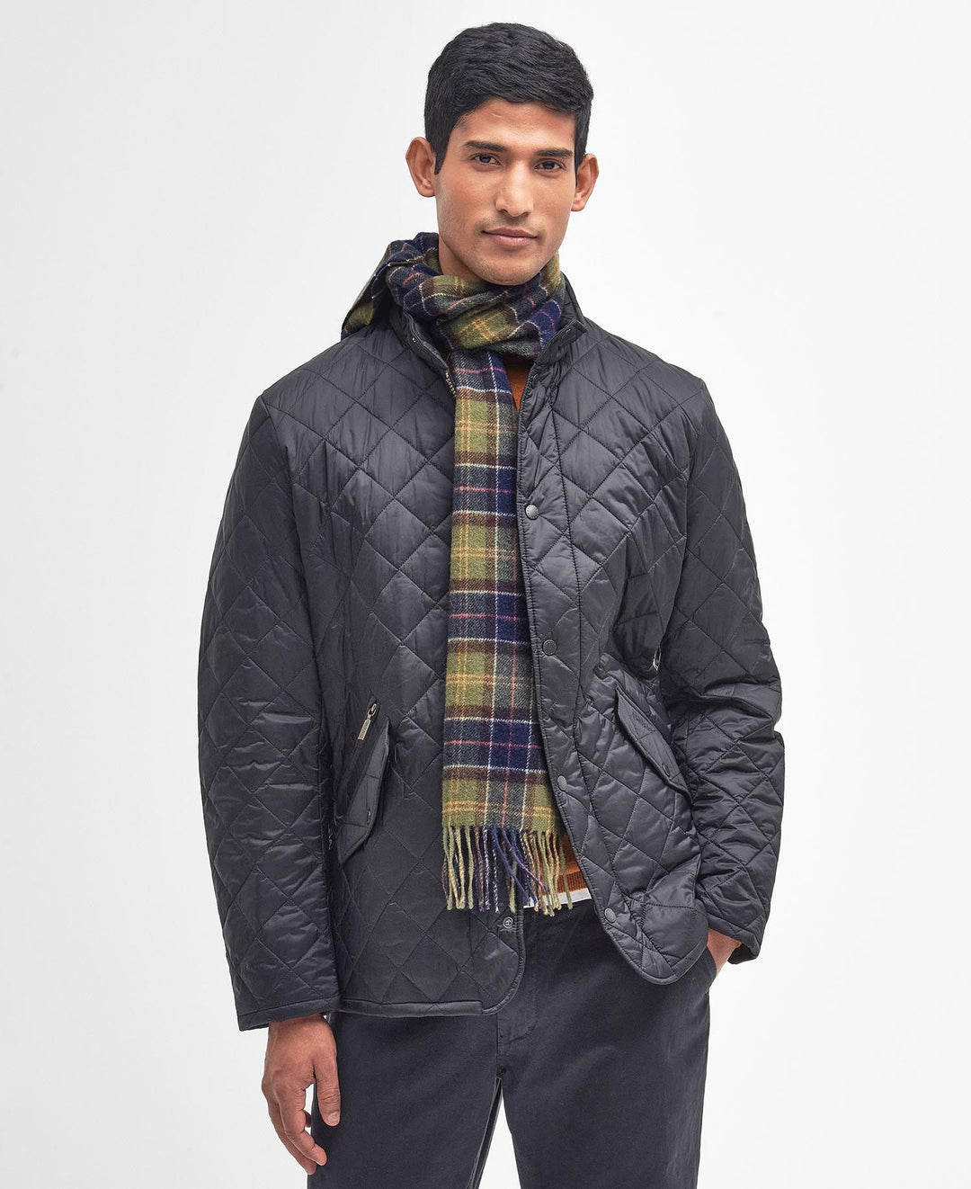 Barbour Tartan Lambswool Scarf: Classic Tartan