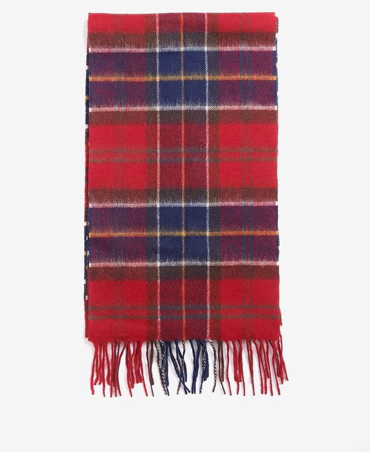 Barbour Tartan Scarf: Red Tartan